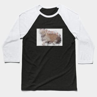 Leopard Panther Wild Animal Safari Africa Jungle Baseball T-Shirt